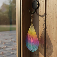Rotating Wind Chime Handmade Raindrop Wind Chime Artisanal for Garden, Outdoor
