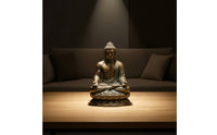 Buddha Ornament with Lotus Base Sculptural for Living Room