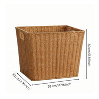 Laundry Basket with Handles Woven Laundry Basket Open-Top Clothes Hamper with Handles for Bedroom