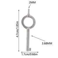 美式通用板式手链钥匙胚特殊钥匙手扣锁钥匙不锈钢钥匙扣