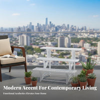Tiered plant stand unobstructedstanding Tiered Pot Stand Easy Assembly for Decorators