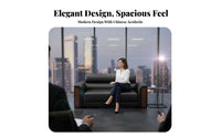 Complete with Coffee Table 3-Piece Office Sofa Set Modern Oriental Design reconfigurable Sectional Sofa Professional Look Reception Seating Minimalist Aesthetic for Business Clients, Guests, Adults, Waiting Room, Lobby