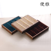现货胡桃色40位翡翠玉镯看货收纳盘手镯手串手链柜台展示陈列道具