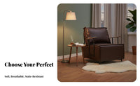 Cushisingled latticeFrame Armchair Italian Inspired Metal Frame Suspended Chair Comfortable Cushioning Additional Roomy