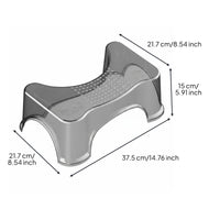Toilet Step Stool Easy to Clean Anti-Slip Toilet Stool Curved Design Lavatory Aid for Kids