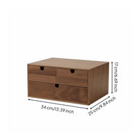 Desktop Drawer Organizer Space-Saving Wood Drawer Organizer Wood Desk Storage Box for Study