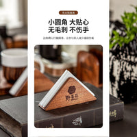商用纸巾架立式三角实木餐厅必备高级复古餐厅咖啡桌面餐桌