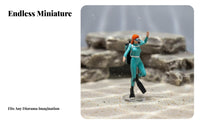 1:64 Scale Diver Figure DIY Sand Table Layout Micro Landscape People Model