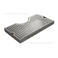 跨境U型滴酒盘接酒盘接水盘不锈钢304配酒柱Beer Drip Tray