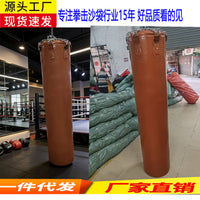 出口泰式拳击高端油蜡皮沙袋空皮套 吊式搏击泰拳散打格斗超纤皮