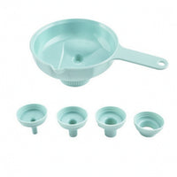 Detachable Funnel with Attachments Long-Handled Plastic Funnel Set Easy to Clean Food Grade for Bottle Filling, Canning