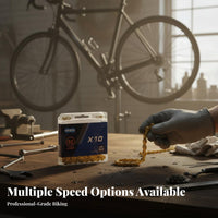 12 Speed Bike Chain Wide Compatibility 12-Speed Cycle Chain Fluid Shifting Wear-Resistant for Cyclists, Cycling, Trail Riding