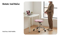 Armless Transparent rotating Chair Height Adjustable Transparent Caster Chair