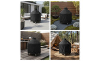 Waterproof Kamado Grill Cover Weatherproof Kamado Cover Heavy-Duty All Weather for Outdoor, Backyard, Patio
