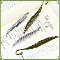 Cicada Wing Metal Feather Bookmark, Vintage Chinese Style Gift for Students