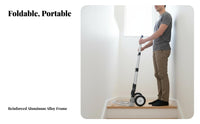 Stair Climbing Hand Truck Foldable Step Climber Cart Portable Folding Luggage Cart for Apartment Dwellers, Movers, Stairs, Travel, Office
