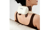 Rechargeable Neck and Shoulder Massager Cordless Heated Neck Massager Portable Massage Device with Heat Compact for Office Workers, Home Relaxation, Travel