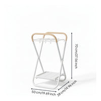 1 Piece Entryway Umbrella Stand Freestanding Holder Rack Organizer with Hooks Metal Anti-rust Removable Tray Suitable for Gift Giving Home Decoration Lobby