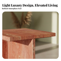 2 Pieces Cylinder and Pebble Table Pair curated aesthetic Household Furnishing Minimalist Design Natural Texture for Living Room