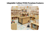 Versatile Promotional Display Rack Sturdy Shop Island Display Heavy Duty Multi-Level Retail Shelf Stable Frame for Vendors, Retailers, Shopkeepers, Supermarkets, Convenience Shop S, Shopping Malls, Cosmetics Shops