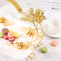 European Luxury Iron Handled Dessert Serving Basket
