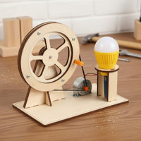 Wooden Generator Kit Hands-on Learning Hand Crank Generator Educational