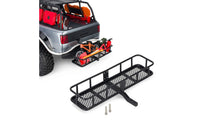 Rear Chassis Rack with Basket Easy Installation Spare Tire Storage Rack Black Spare Tire Carrier Basket for Model Builders