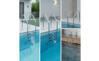 4-Step Pool Ladder Stainless Steel Pool Ladder with Anti-Slip Steps Rustproof
