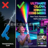 跨境Glowing Rainbow LED Water Blaster新品LED发光彩虹喷水玩具