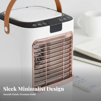Desktop Misting Fan Cools and Humidifies Desktop Air Chiller Humidifying USB Powered Misting Fan for Office, Bedroom, Dorm Room