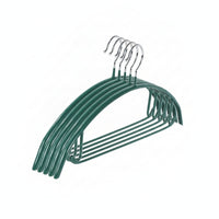 10 Pieces Metal Hanger Side Notches Closet Accessory Slim