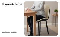 Upholstered Shell Chair Nordic Aesthetic Household Furniture Sturdy Frame