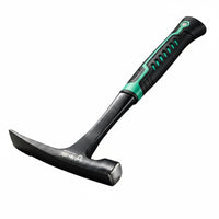High Carbon Steel Prospecting Hammer Anti-Slip Handle Geologist Hammer Single-Piece Forged for Prospectors