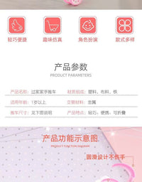 跨境仿真婴儿手推车玩具益智过家家婴儿铁管学步手推车玩具工厂