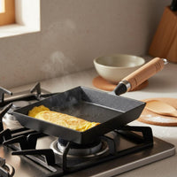 Cast Iron Tamagoyaki Pan Uncoated Tamagoyaki Pan Fast Heating for Camping