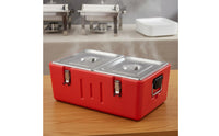 3 Compartment Food Warmer Keeps Hot or Cold Thermal Container Multi-Layer Construction Insulated Food Carrier for Restaurants, Picnic