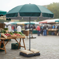 Sun Protection Commercial Stall Umbrella Weather Resistant Large Outdoor Sunshade Heavy Duty Garden Sunshade for Street Vendors, Business Owners, Patio, Restaurant Terrace