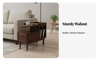 dual-level Rolling Side Table Space-Saving Mobile Storage Sturdy Construction Easy to Clean for Homeowners