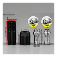 Straight Angle Grinder Adapter Kit Compact Angle Grinder to Rotary Tool Adapter Stable Hardware Easy for Polishing