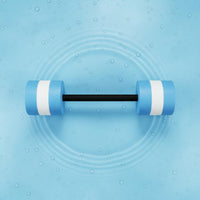Buoyant Aquatic Dumbbells Low Effect Workout Aquatic Resistance Dumbbell Lightweight Foam Water Barbell Portable for Children, Rehabilitation