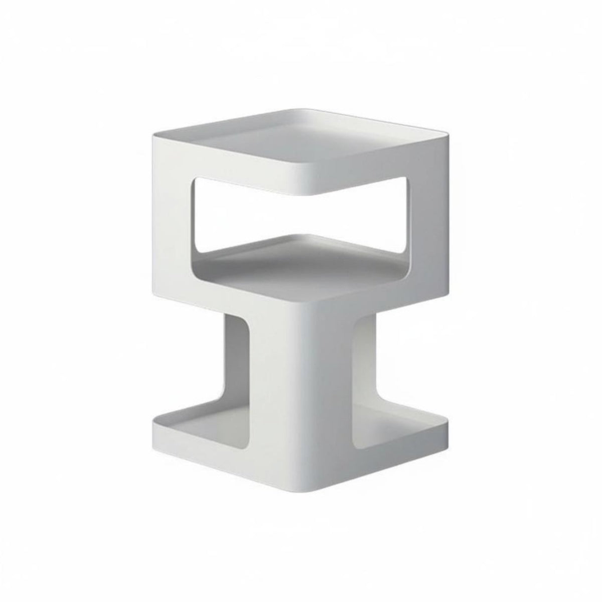 Sculptural Side Table Nordic design Nightstand Abstract Form for Bedroom, Adults