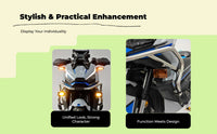 Motorcycle Headlight Shield, Black Cover for ZT368G