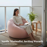 transformable Bean Bag 2-Person Capacity Teardrop Bean Bag Lie-Flat Ergonomic Support for partners, Adults, literature nook