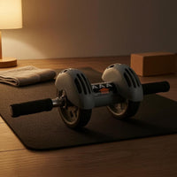 200 Kg Load Automatic Rebound Ab Wheel Foam Grip Rebound Ab Wheel 46 Cm Size Stable Design