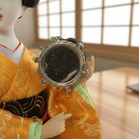 Japanese Geisha Doll Exquisite Details Silk Geisha Statue Handmade for Wedding