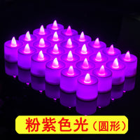LED电子蜡烛灯 浪漫求婚创意用品生日心形场景道具装饰仿真蜡烛