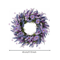 Artificial Flower Wreath Authentic-Looking Look Spring Flower Wreath All Household Decoration for Wall
