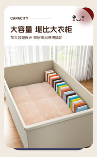 收纳箱带盖整理箱家用儿童玩具衣服收纳盒大容量零食储物收纳神器