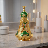 Ornate Perfume Bottle Openwork Home Decor Scrollwork