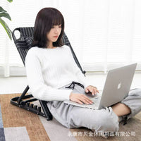 学生宿舍神器折叠椅躺椅可坐可躺懒人靠背椅老人床上久坐靠背椅子